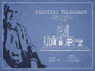 12146104_Thomas_Edison_Printing_Telegraph_Patent_Drawing_From_1873_-_Ligh