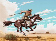 1499639_Pony_Express_Rider_Historical_Americana_Painting_Desert_Scene