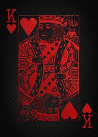 14167741_King_Of_Hearts_In_Red_On_Black_Canvas