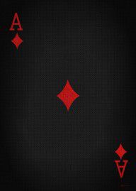 14167866_Ace_Of_Diamonds_In_Red_On_Black_Canvas