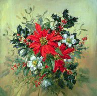 14949863_A_Christmas_Arrangement_With_Holly_Mistletoe_And_Other_Winter_Flowers