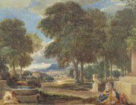 15961586_Landscape_With_A_Man_Washing_His_Feet_At_A_Fountain