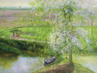 18845169_Flowering_Apple_Tree_And_Willow