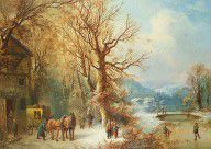 12990213_Coach_And_Horses_In_A_Snowy_Landscape