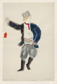 Marc Chagall - A Peasant, costume design for Aleko