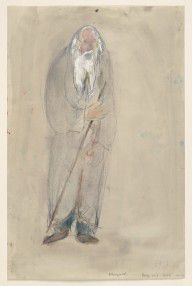 Marc Chagall - A Very Old Man, costume design for Aleko