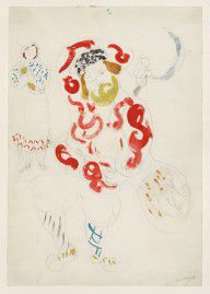 Marc Chagall - Costumes for Peasant, costume design for Aleko