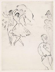 Marc Chagall - Sketch for the Choreographer, for Aleko (2)