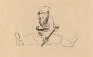 Bearded Man Seated with a Violin under His Arm-ZYGR78849