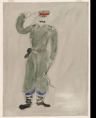 Costume for Policeman, costume design for Aleko (Scene IV)_(1942)