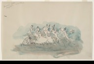 Dance of the Peasants, sketch for the choreographer for Aleko (Scene III)_(1942)