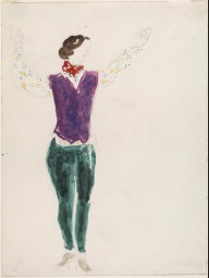 The Gypsy Lover. Costume design for Scene I of the ballet Aleko_(1942)
