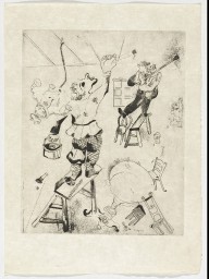 The Painters (Les Peintres), plate XXIII (supplementary suite) from Les Âmes mortes_1923-48