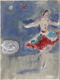 Zemphira. Costume design for Scene I of the ballet Aleko_(1942)
