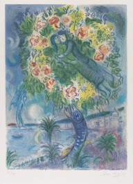 Marc Chagall-Couple et Poisson. 1967.