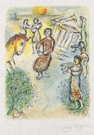 Marc Chagall-Die Zubereitung des Festmahls f�r die Freier. 1975.