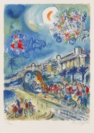Marc Chagall-Bataille de fleurs. 1967.
