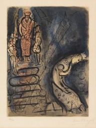 Marc Chagall-Ahasverus vertreibt Vasthi. 195859.