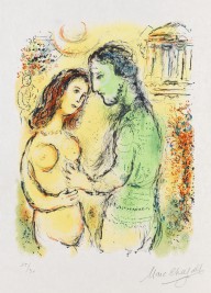 Marc Chagall-Ares und Aphrodite. 1974.