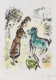 Marc Chagall-Athene und das Pferd. 1974.