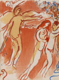 Marc Chagall-Chagall, Marc, Bible - Dessins pour la Bible. 2 Bde. Mitb  insges.b 96 Orig.-Lithograph