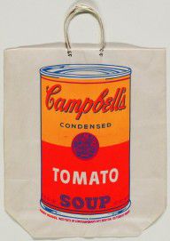 ZYMd-7353-Campbell's Tomato Soup Shopping Bag 1966