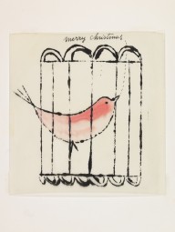 Andy Warhol-Merry Christmas Bird. Wohl 1956s.