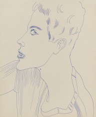 Andy Warhol-Young man with hearts (VIII). Um 1956.