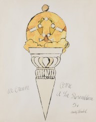 Andy Warhol-Ice Cream Cone. Um 1959.