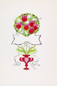 Andy Warhol-Christmas Topiary. Ca. 1957.