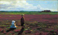 Einar_Hein_-_Children_picking_berries_on_the_moor