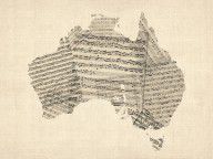 4323306_Old_Sheet_Music_Map_Of_Australia_Map