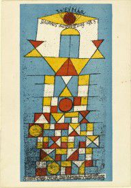 The Sublime Side postcard for "Bauhaus Exhibition Weimar 1923" (Die erhabene Seite Postkar