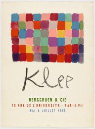 Poster for Klee Exhibition at Berggruen & Cie_1955