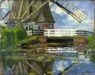 ZYMd-79256-Truncated View of the Broekzijder Mill on the Gein, Wings Facing West c. 1902-03 or earli