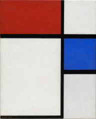 ZYMd-79816-Composition No. II, with Red and Blue 1929 (original date partly obliterated; mistake