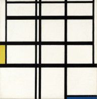 ZYMd-80158-Composition in Yellow, Blue, and White, I 1937