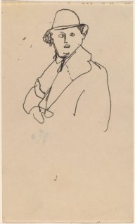 Bust-length Sketch of Man in Overcoat and Hat-ZYGR68905