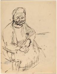 Elderly Woman Seated in Chair-ZYGR68761