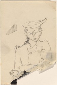 Half-Length Portrait of a Woman Wearing a Hat-ZYGR68846