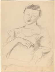 Half-Length Portrait of Seated Woman Facing Front-ZYGR68753