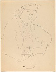 Half-Length Study of a Figure Wearing a Ruffled Collar and Sketch of a Boy's Head-ZYGR68623
