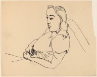 Half-Length Woman Reclining, Looking Right-ZYGR68898