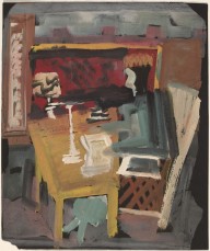 Interior with Figure Sitting Behind a Desk [recto]-ZYGR69108