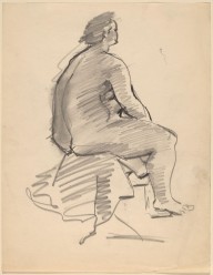 Large Seated Nude, Three-quarter View Facing Right, Seen from Behind-ZYGR68712