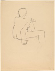 Nude Figure Seen from the Back, Right Arm Supporting Torso-ZYGR68658