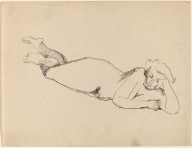 Nude Reclining to the Right, Head Propped on Left Hand-ZYGR68776
