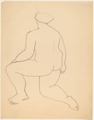 Nude Resting on One Knee, Seen from the Back-ZYGR68701