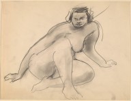 Nude Seated on the Ground, Leaning to the Right, Legs Bent-ZYGR68682