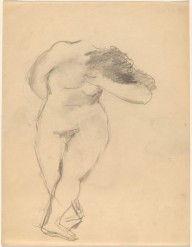 Standing Female Nude Facing Front, Head Lowered, Legs Crossed-ZYGR68684